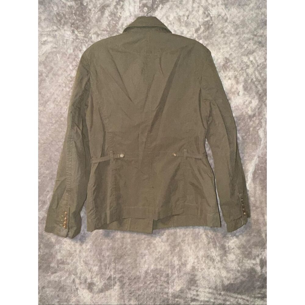 Talbots Army Green Button Front Pocket Blazer Siz… - image 7